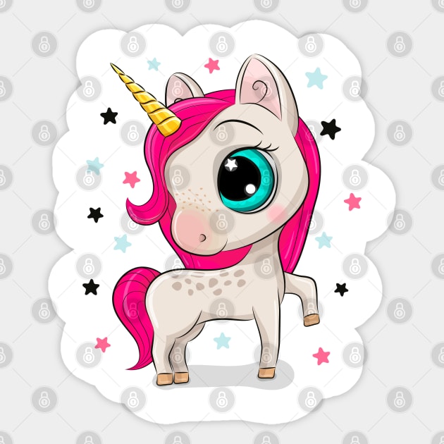 Cute Unicorn Sticker by Reginast777